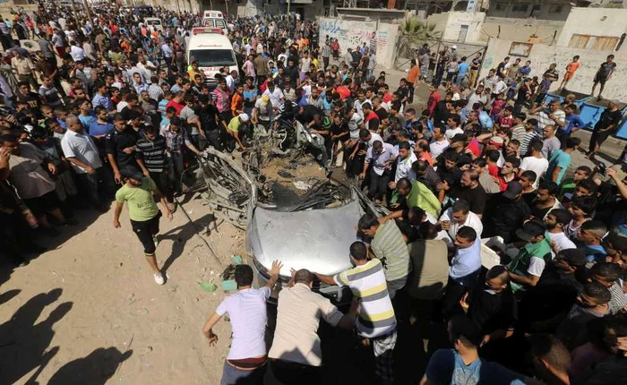 Palestinieni în Gaza/FOTO:EPA/EFE