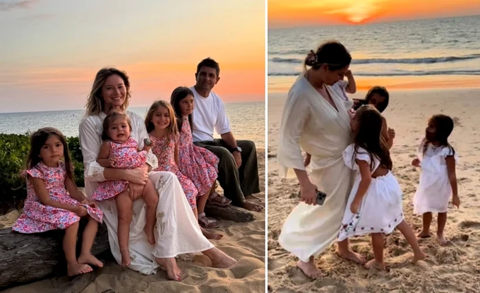 Laura Cosoi, alături de familia ei / Foto: Instagram