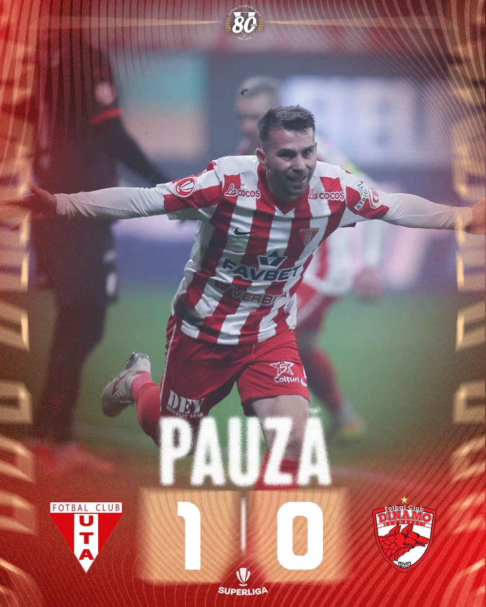 Blestemul primului loc! După Botoșani, și Dinamo a capotat, menținând Rapidul în fotoliul de lider