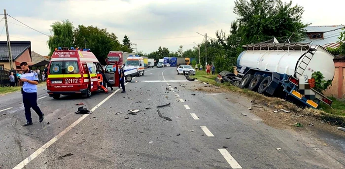 Accident pe D2, soldat cu decesul unei persoane FOTO IPJ Ialomiţa