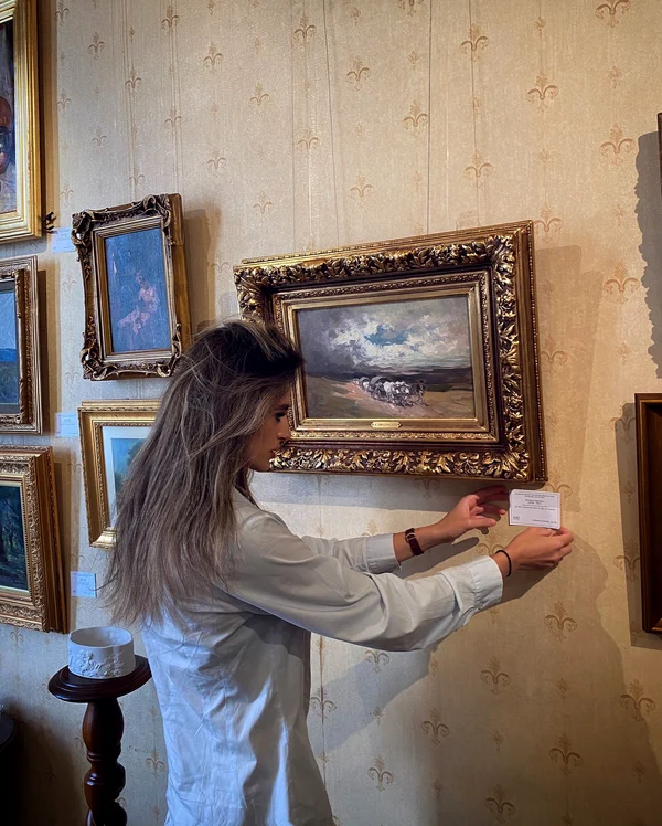 Tabloul va fi scos la licitație cu un preț ce pornește de la 40.000 de euro. FOTO: Artmark