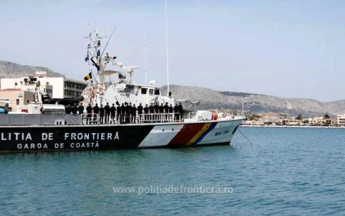 Nava MAI 1104, aflată în misiune de supraveghere a frontierelor maritime externe ale Uniunii Europene