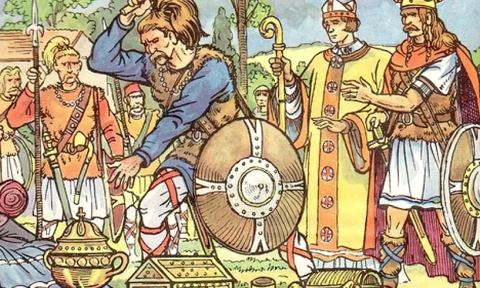 Sabia unui războinic franc a întemeiat Europa creștină jpeg