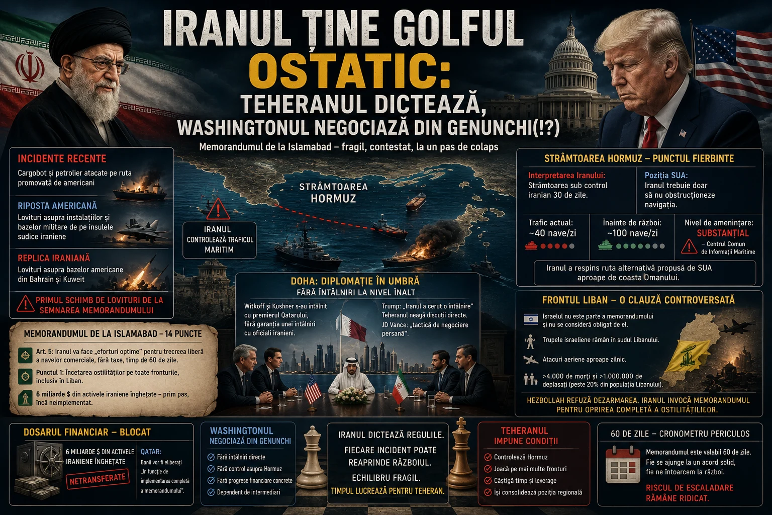 Iranul a luat lumea ostatică: Ormuz, sub dictatul rachetelor de la Teheran