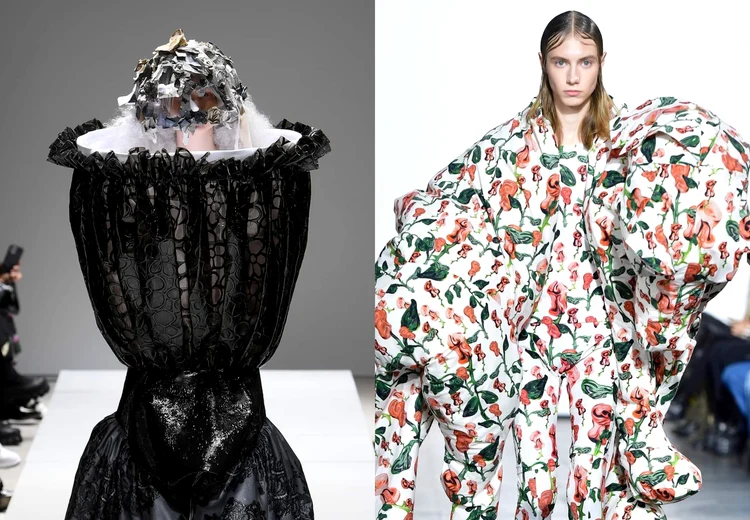 Comme des Garçons (foto stânga) și Maitrepierre (foto dreapta)