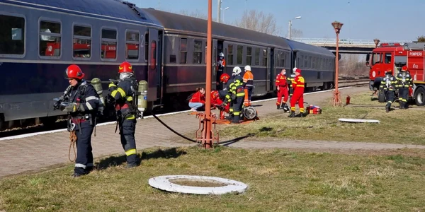 exercitiu accident feroviar
