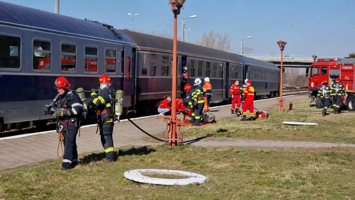 exercitiu accident feroviar