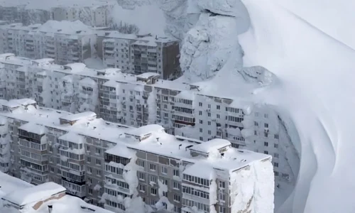 Kamceatka, orasul rusesc acoperit de zapada FOTO X @pamvonhadder jfif