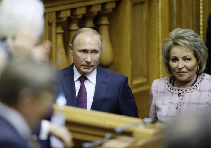 Valentina Matvienko si Vladimir Putin FOTO AFP