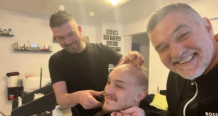 Alexandru, la pregătirile înainte de nuntă. Foto Facebook Leonard Doroftei