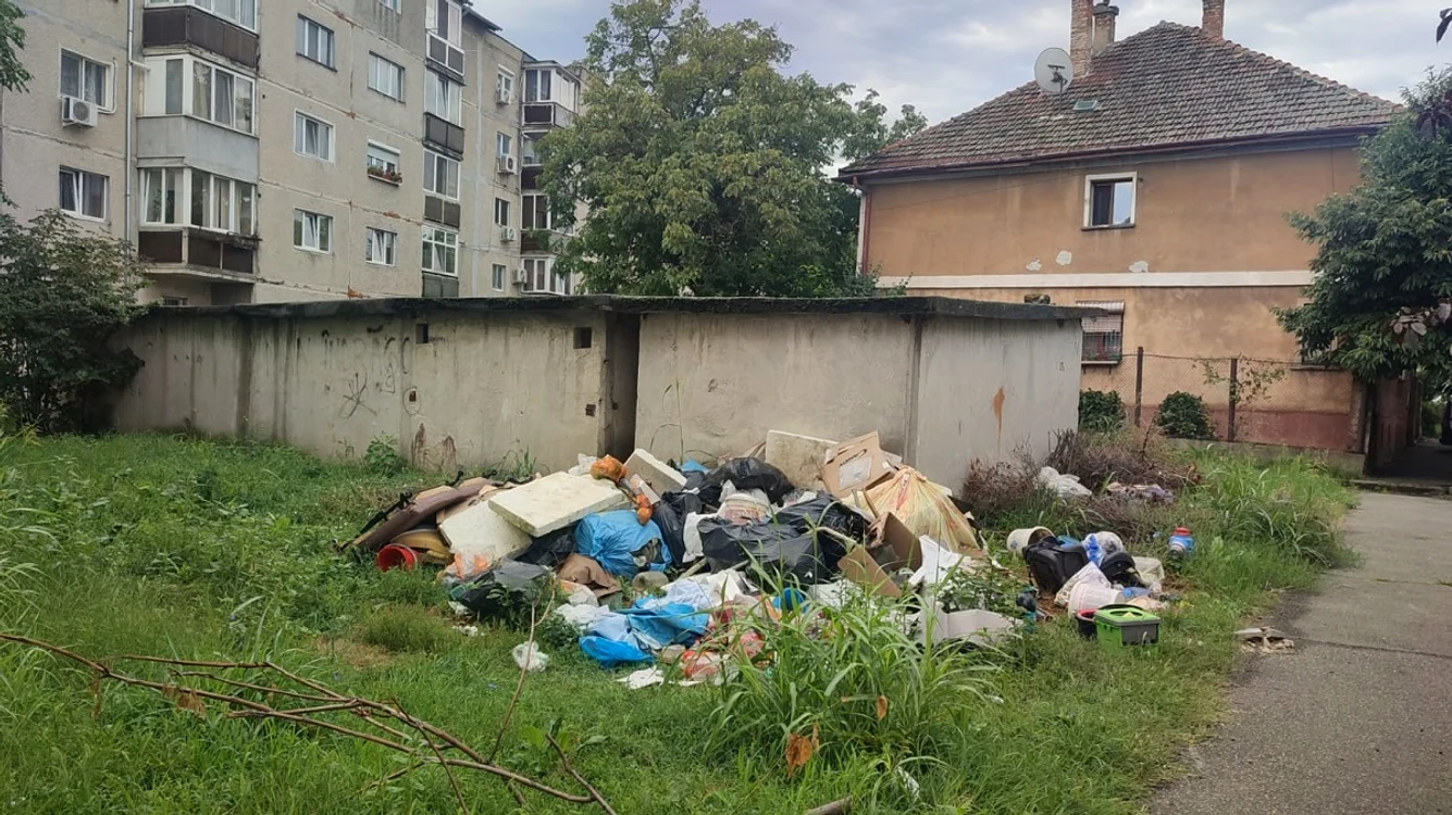 Rampă ilegală de deșeuri în Timișoara FOTO PLT