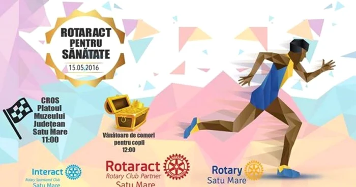 Afiş Cros „Rotaract pentru Sănătate”