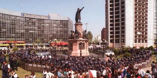 Statuia lui Cristofor Columb FOTO CNN