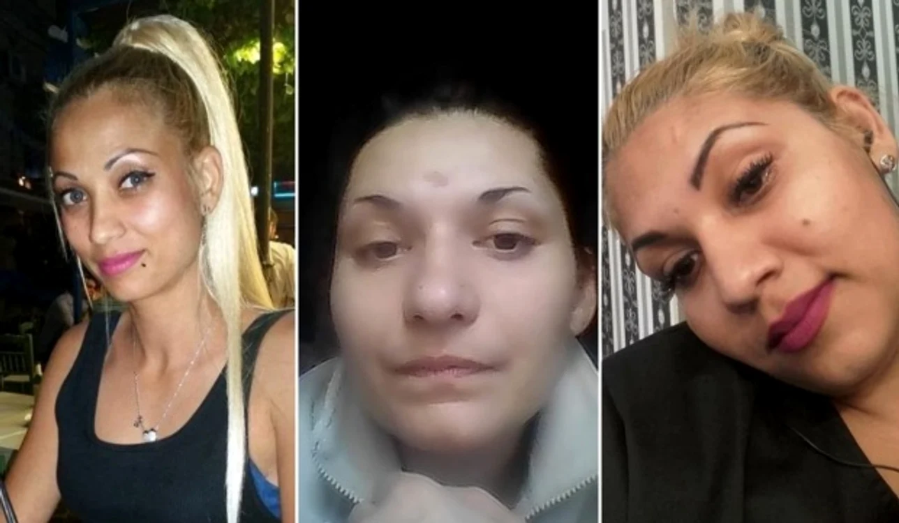 
    Surorile Samira Constantin(foto stânga) și Elena Constantin(foto dreapta) și în centru victima Sabina Mihaela MirceaFoto: antena3.ro  
