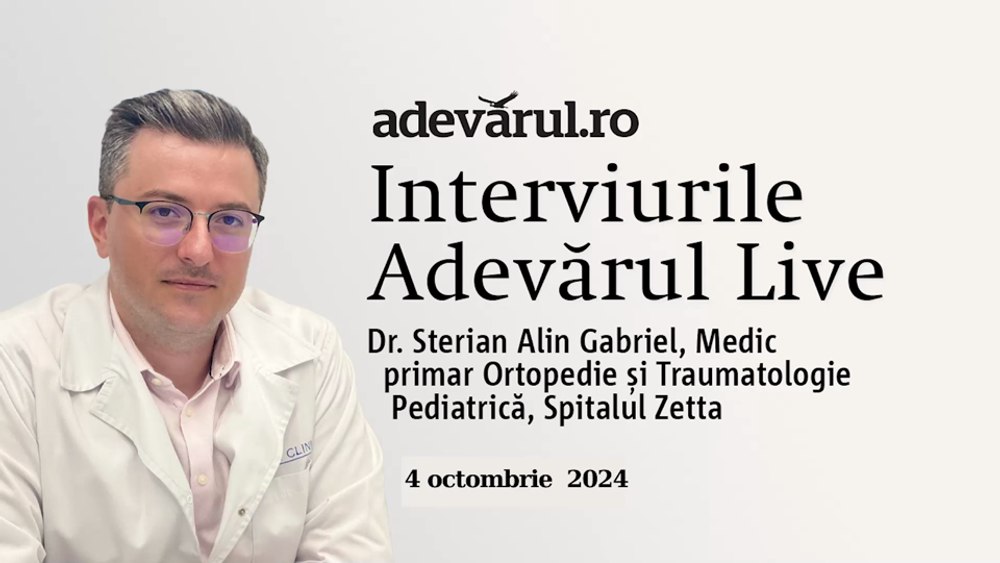 Copiii se dezvoltă sănătos prin sport, explică Dr Sterian Alin Gabriel, Medic primar Ortopedie și Traumatologie Pediatrică