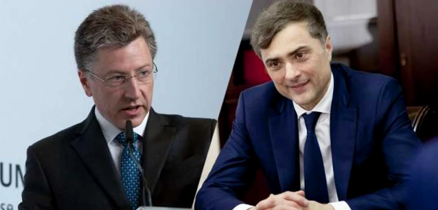 Kurt Volker, emisarul special american şi  Vladislav Surkov, emisarul Kremlinului