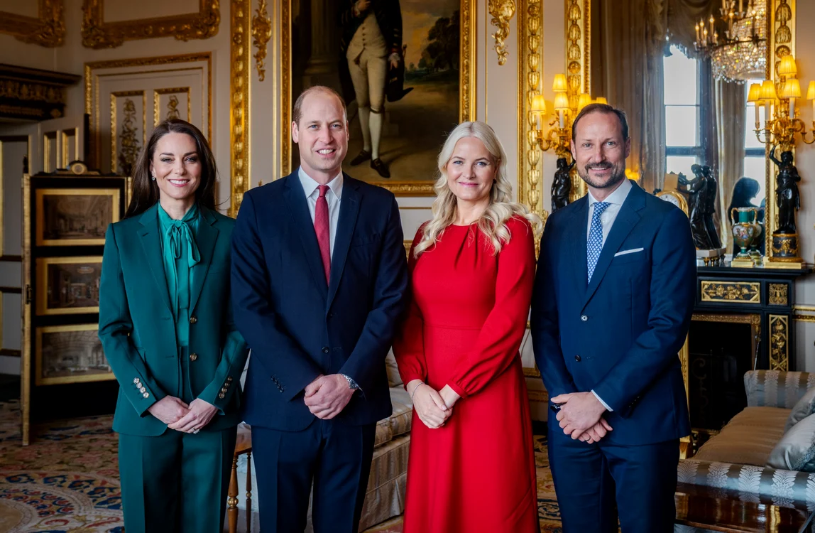 Kate, William și Prinții Norvegiei jpg