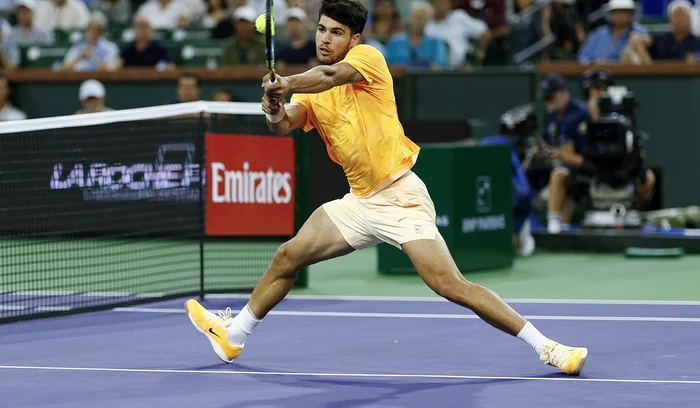 Carlos Alcaraz, în semifinalele de la Indian Wells (FOTO: EPA)