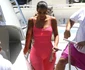 Kim Kardashian shows off her curves in a pink Chanel catsuit for a boat ride in Miami jpeg