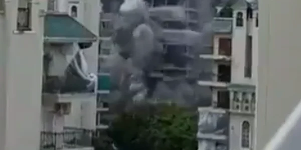 Două clădiri-turn au fost demolate în India, Sursă: foto captură Twitter