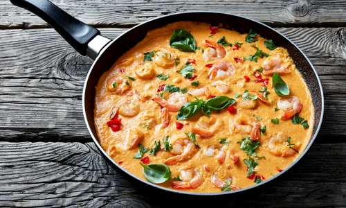 Creveti cu sos de cocos  Sursa foto shutterstock 1369762400 jpg