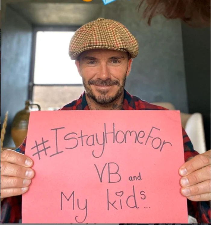 David Beckham stă acasă pentru soţia şi copiii lui FOTO Instagram