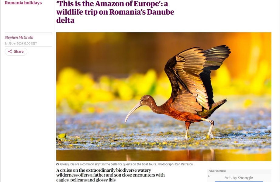 „Amazonul Europei” - un loc mirific din România, din nou în presa internațională