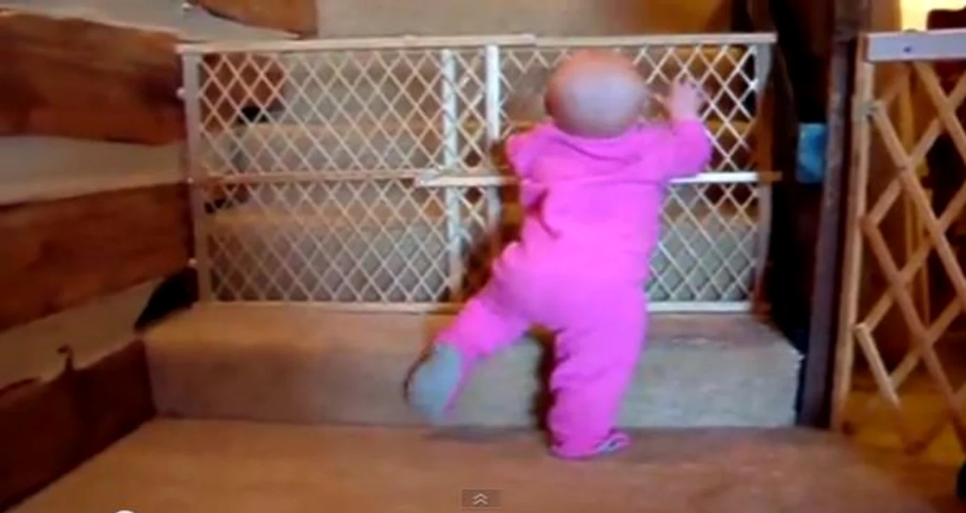 
    Acest bebeluş adorabil se întrece pe sineFoto: Captură Youtube  