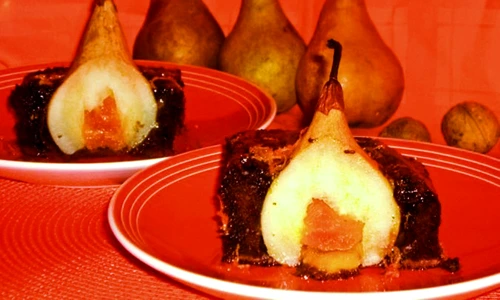 pere in lava de ciocolata jpeg