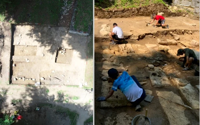 Sarmizegetusa Regia, săpătui arheologice în zona zidurilor. Foto: CJ Hunedoara