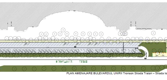 plan amenajare bulevardul unirii