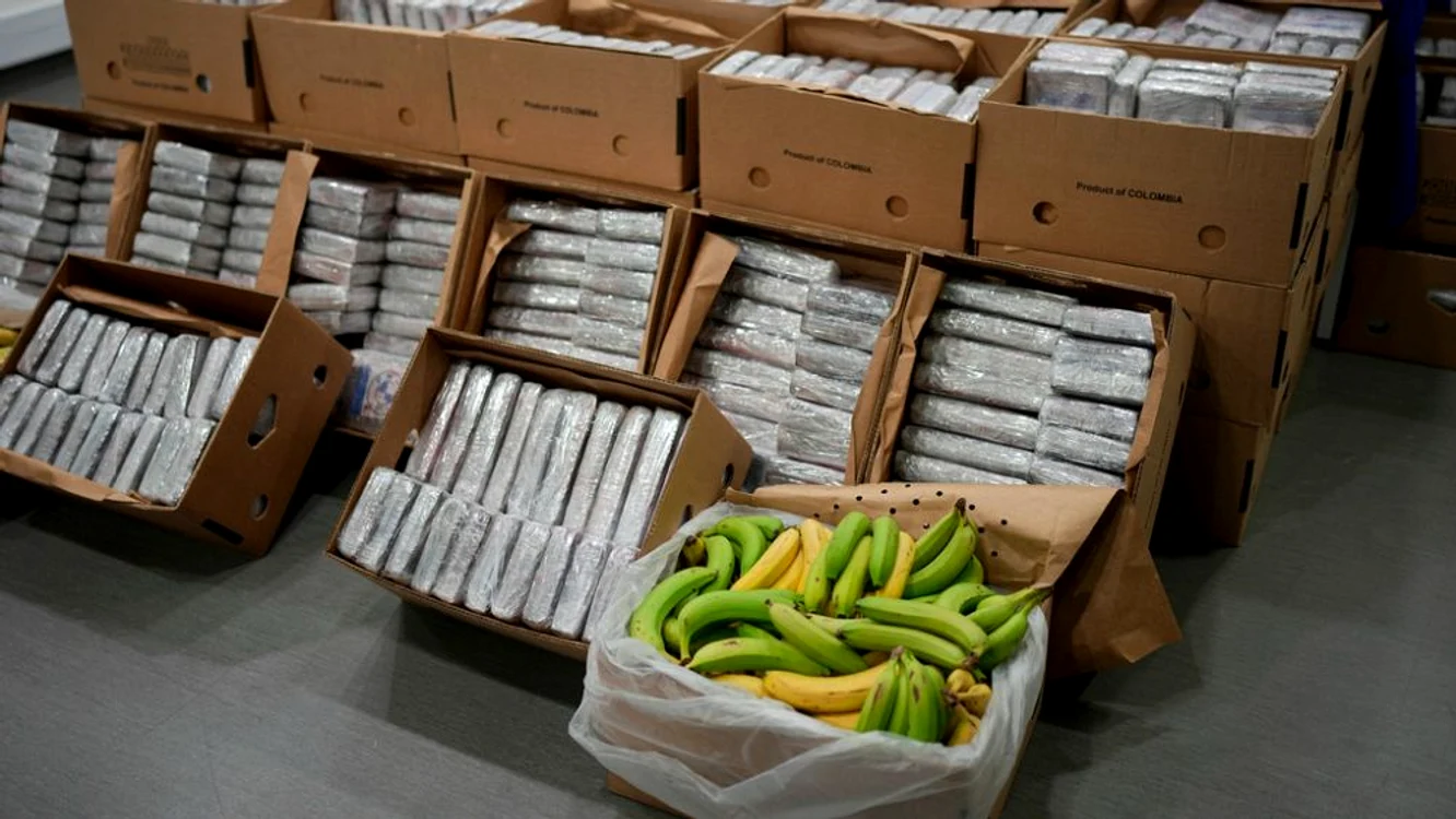 Drogurile erau ascunse sub paleții cu banane Foto: Arhivă