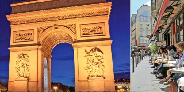 Arcul de Triumf şi tihna la care te îmbie cafenelele sunt emblemele dintotdeauna ale unui oraş fără egal şi fără rival