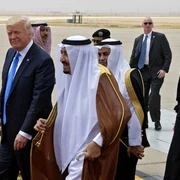 Donald Trump si Melania in Arabia Saudita FOTO AFP