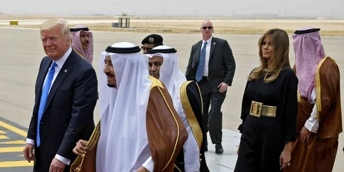 Donald Trump si Melania in Arabia Saudita FOTO AFP