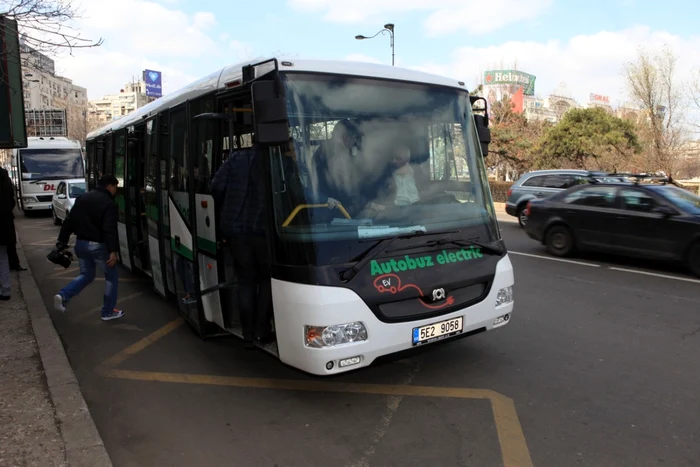 Recent, un alt autobuz electric a fost testat pe străzile Bucureştiului FOTO Roberto Sălceanu