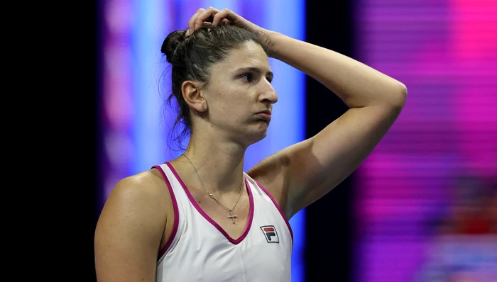 Irina Begu nu a mai ținut ritmul cu adversara din Marea Britanie. Foto EPA EFE