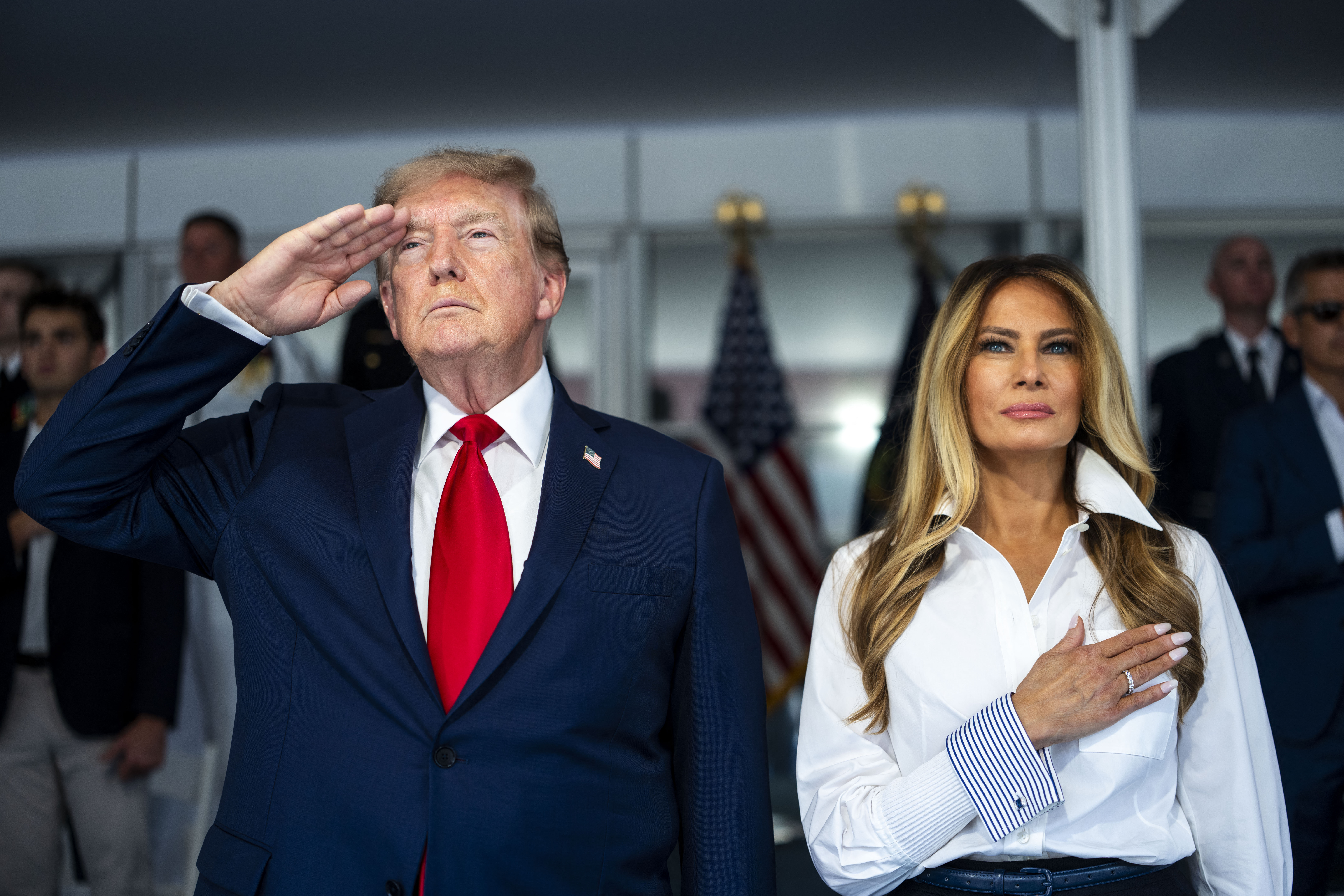 Trump și Melania, la Marele Premiu IndyCar Freedom 250