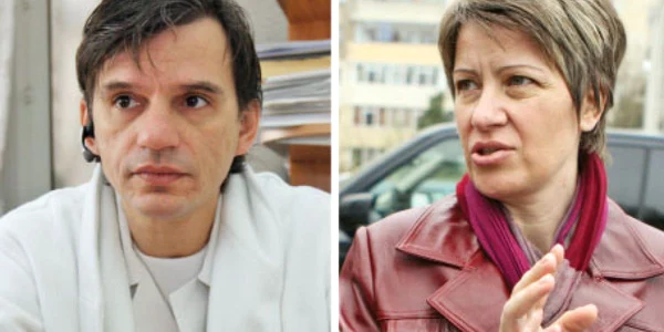  Vlad Tica, medic şi Gabriela Stan, pacientă