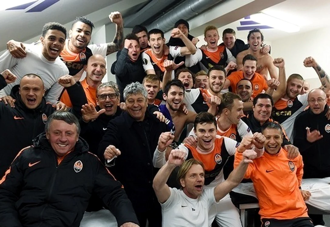 Mircea Lucescu a sărbătorit alături de jucătorii săi