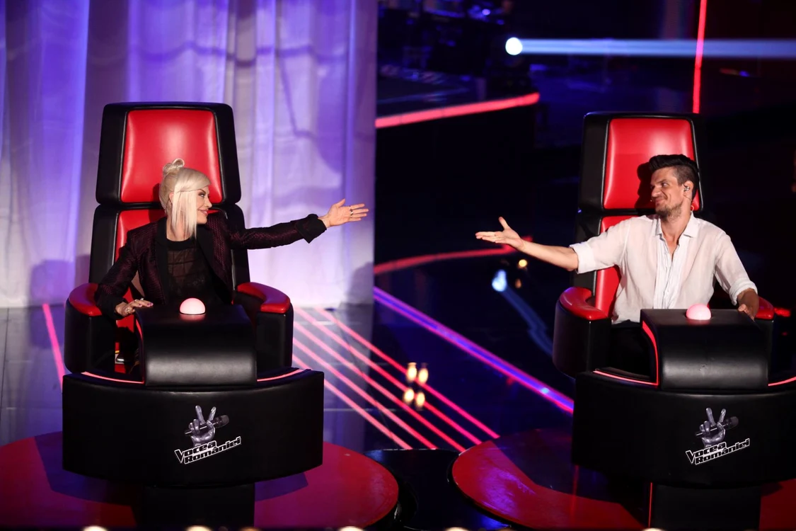 
    Vocea României: Marius Moga (33 de ani) a rămas cu Alex Florea și Tomi Weissbuchfoto: Vocea României  