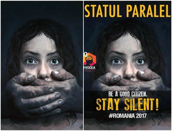 Pictură a artistului Lukasz Posland folosită în campania anti-#REZIST de către pagina @Veninosul