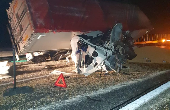 Accident autostradă FOTO Marius Tila