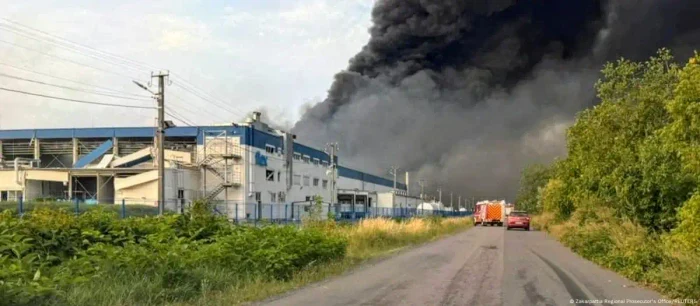 Atac rusesc asupra unei fabrici din Mukacevo, în Transcarpatia, Ucraina