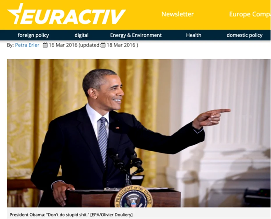 Președintele Barack Obama. Captură foto