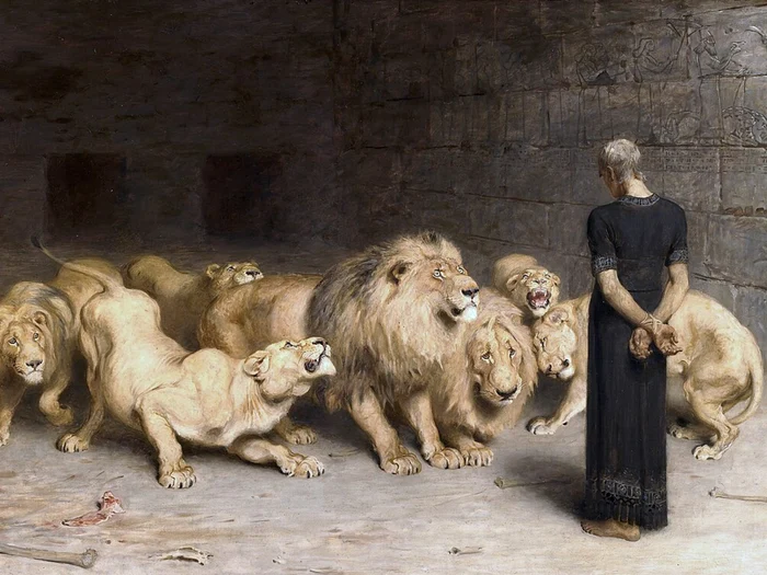 „Daniel în Bârlogul Leilor” (1872), de Briton Rivière/FOTO: Wikipedia