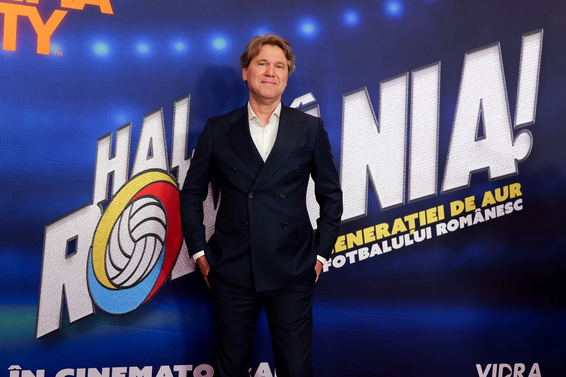Florin Răducioiu la premiera filmului "Hai, România"