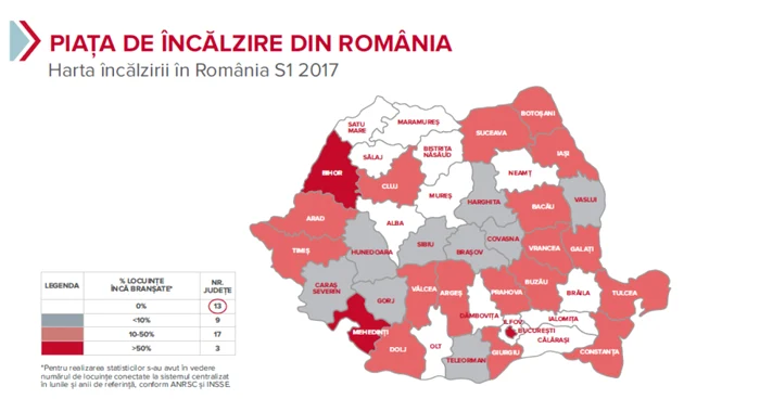 13 judeţe sunt debranşate complet de la sistemul de încălzire centralizat