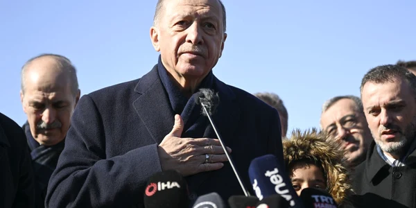  Erdogan în zona lovită de cutremur FOTO Profimedia 