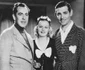 director Jack Conway, Jean Harlow and Clark Gable was taken shortly before Harlow's collapse jpeg